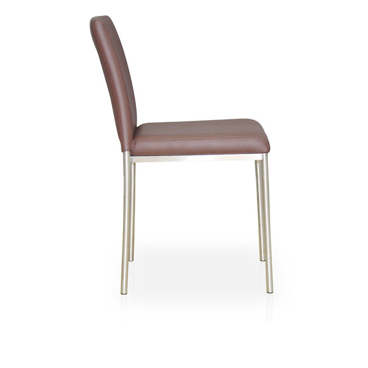 不鏽鋼餐椅 現代酒店西餐廳咖啡廳皮餐椅 商用皮藝椅子 TCH00166-1