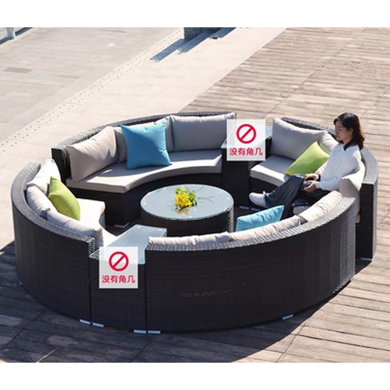 户外沙發套裝 | 單件 | 藤沙發茶几 | 藤編藤椅 | 圓形 |