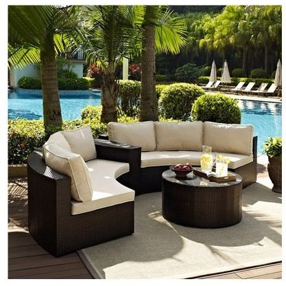 户外沙發套裝 | 單件 | 藤/鋁合金沙發茶几 | 藤編藤椅 | 全圓半圓 |