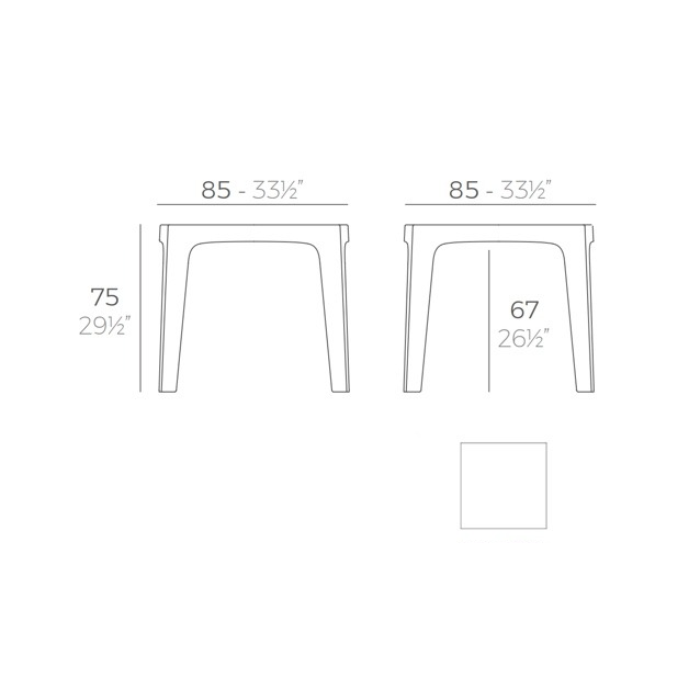 户外沙發套裝 | 單件 | 咖啡桌 | 茶几 | 西班牙 |