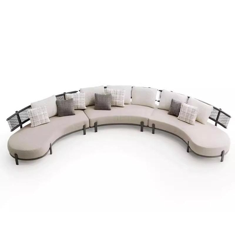 戶外沙發套裝 |單件| 弧形 編織藤 自由組合