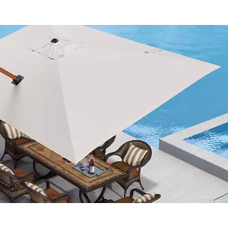 SUNBRELLA布 2.5米 方形太陽傘 水座