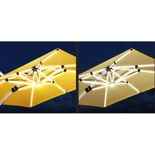 鋁合金材質遮陽傘10.7cm粗傘杆防紫外線滌綸傘面