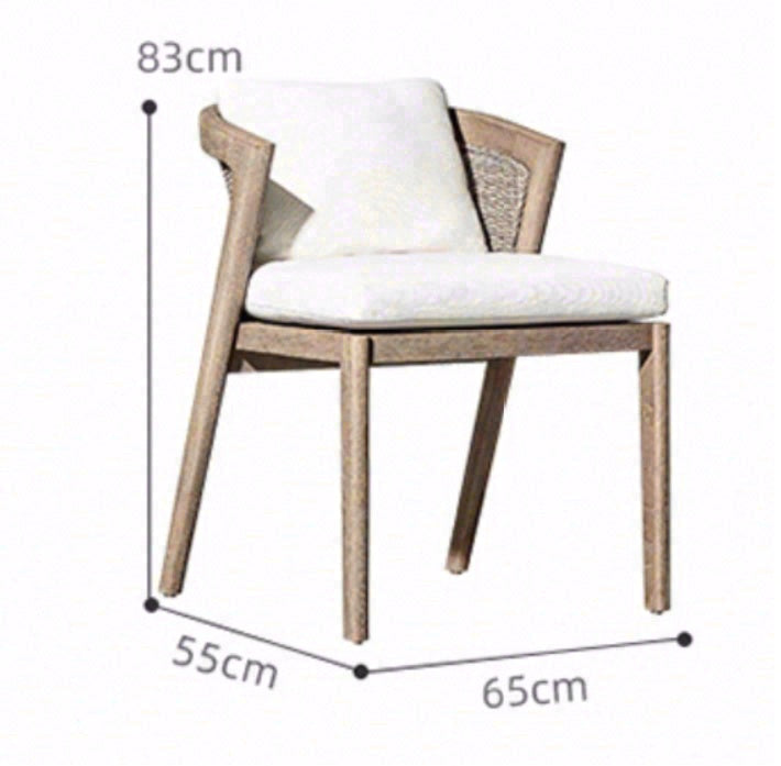 Outdoor Dining Set with Rattan Chairs & Coffee Table TC073