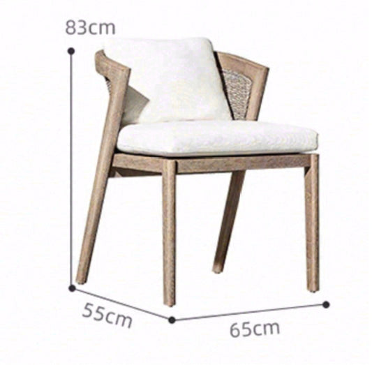 Outdoor Dining Set with Rattan Chairs & Coffee Table TC073