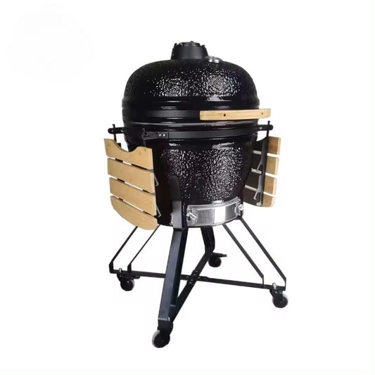 Kamado 18吋陶瓷燒烤爐 不銹鋼架 CH-BW18|1000度耐火莫來石 美式煙燻BBQ