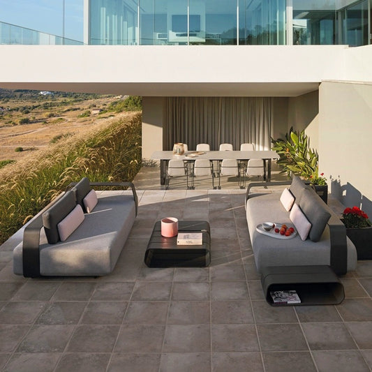 戶外沙發套裝 | 單件 | 鋁合金 大理石 茶几 沙發床