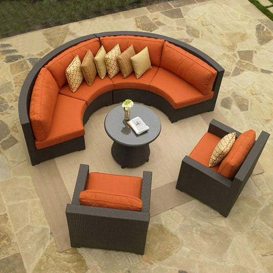 户外沙發套裝 | 藤沙發茶几 | 藤編 | 藤椅 | 圓形 |