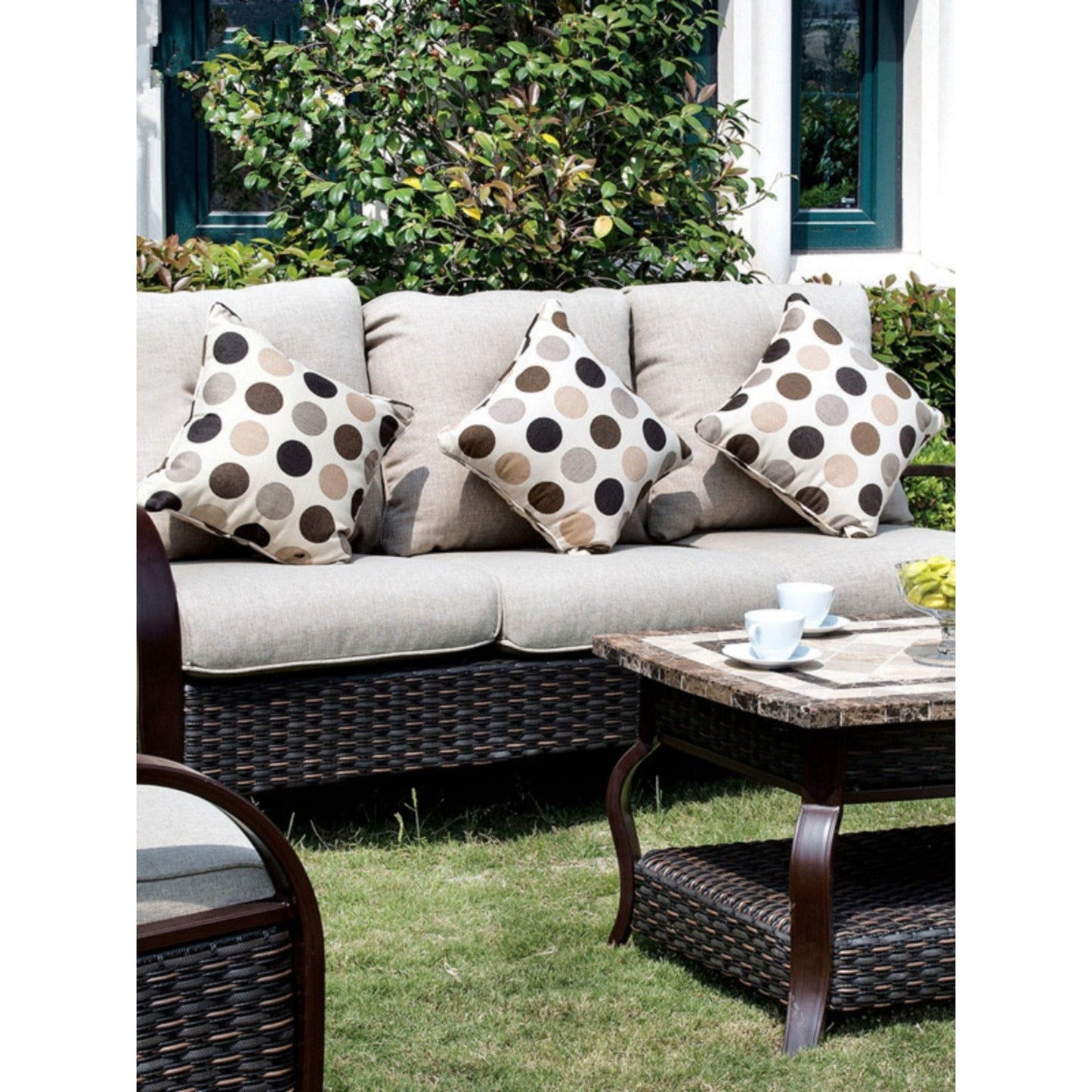 SOFA-SU-001 藤製 沙發套裝 大理石桌面