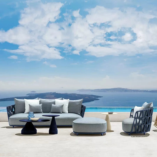 戶外沙發套裝 |單件| 編織網繩 鋁合金