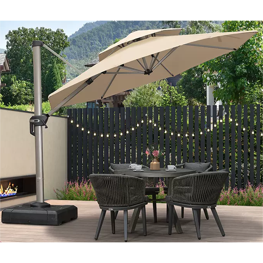 SUNBRELLA布 3米 圓形太陽傘 水座