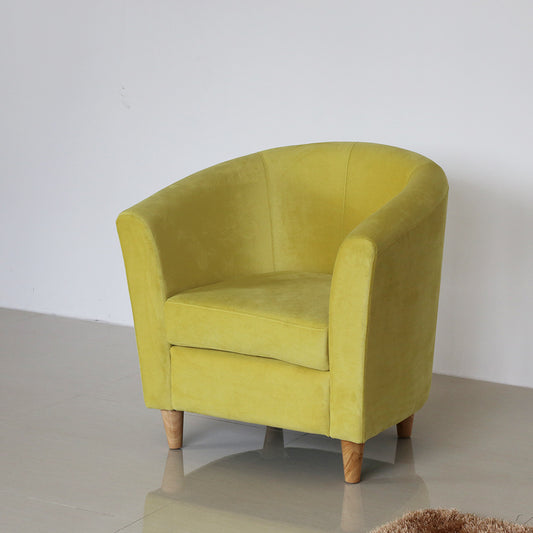 沙發圍椅簡約接待洽談沙發椅舒適絨布實木沙發 TCH00640-1