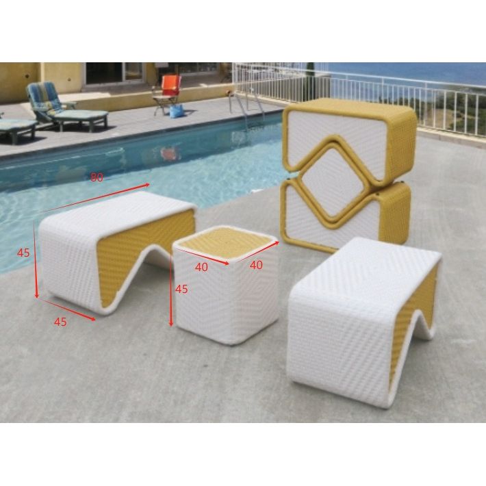 户外沙發套裝 | 藤編 | 藤椅 | 茶几 | 可堆疊 |