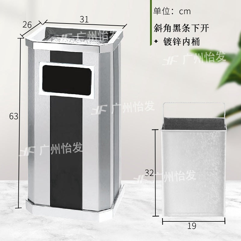 酒店大堂垃圾桶 款錐形不鏽鋼煙灰桶 會所走廊垃圾筒 TCH00111-1