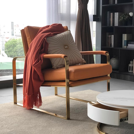 款式酒店公寓不銹鋼鍍金椅子休閒吧餐椅簡約椅子 TCH00356-1