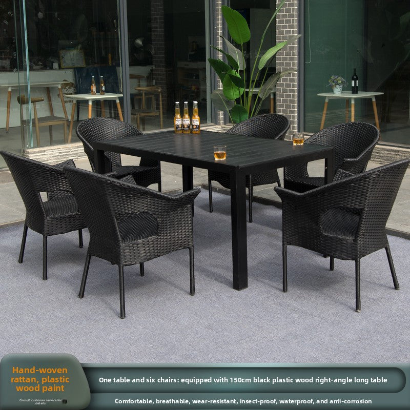 Outdoor PE Rattan Dining Set TC095