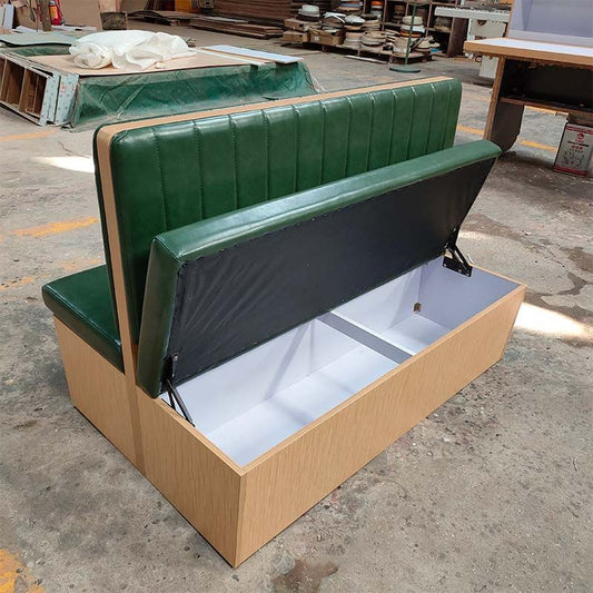 餐廳卡座 U型酒吧卡座沙發餐廳餐飲店火鍋店帶儲物櫃靠牆沙發 TCH00509