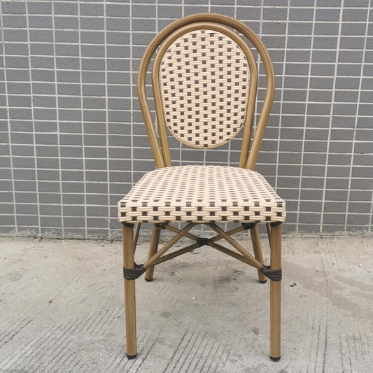日系藤編休閒餐椅 餐廳靠背椅 甜品店民宿休閒餐椅 TCH00292-1