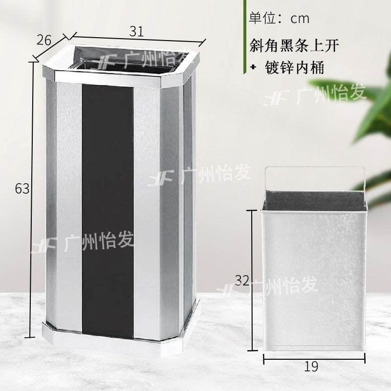 酒店大堂垃圾桶 款錐形不鏽鋼煙灰桶 會所走廊垃圾筒 TCH00111-1