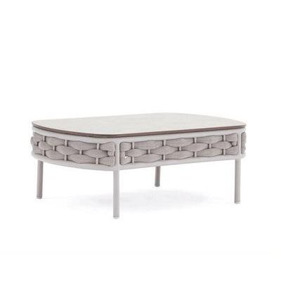 Wicker footstool 50x50x40CM outdoor sofa accessory