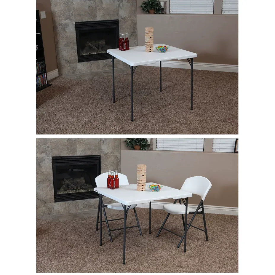 Lifetime HDPE Table 94cm Square Table Folding Type Lifetime-Table-04