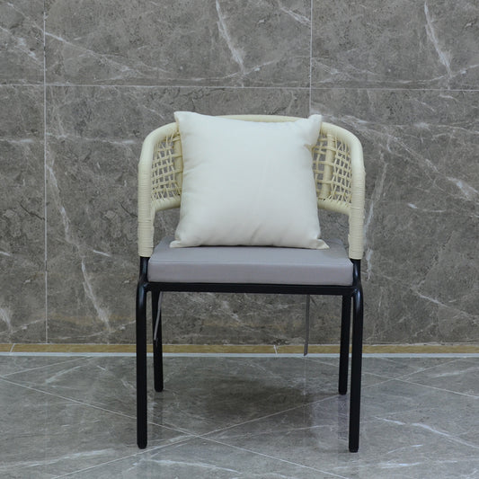 休閒餐椅 餐廳奶茶咖啡店下午茶沙發椅 縷空扶手靠背餐椅 TCH00291-1