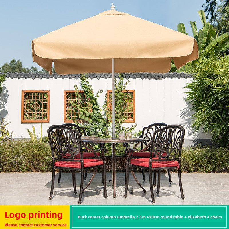 Outdoor Aluminium Centre Pole Umbrella 19 Options | Table & Chair Set Available SUN045