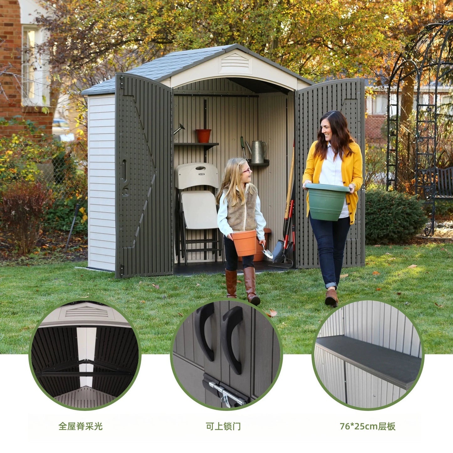 Lifetime HDPE Outdoor House 7ft x 4.5ft Lifetime-HDH-02