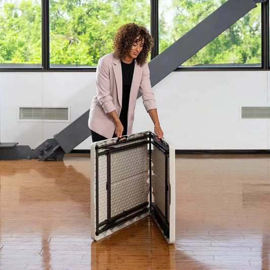 美國 Lifetime HDPE桌子 182cm長桌 可選一體式/折疊款 Lifetime-Table-01