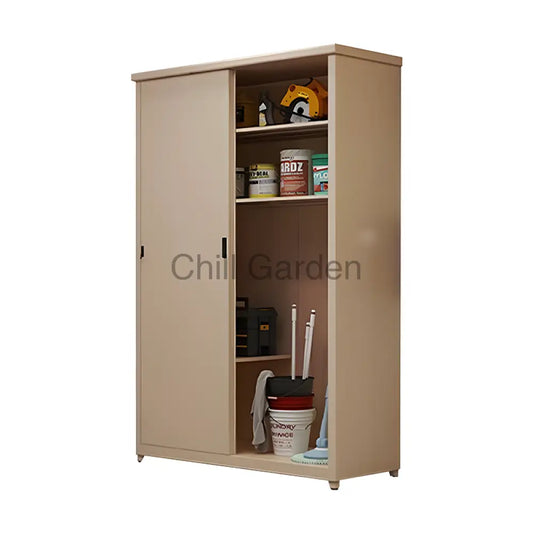 G-Shield 150Cm高 冷軋鋼材 戶外組合櫃 含層板 ︳Gs1500 儲物櫃 防水櫃 鋼制 可打地釘 戶外儲物櫃