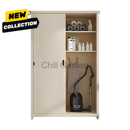 G-Shield 180Cm高 冷軋鋼材 戶外組合櫃 含層板 ︳Gs1800 儲物櫃 防水櫃 鋼制 可打地釘 戶外儲物櫃