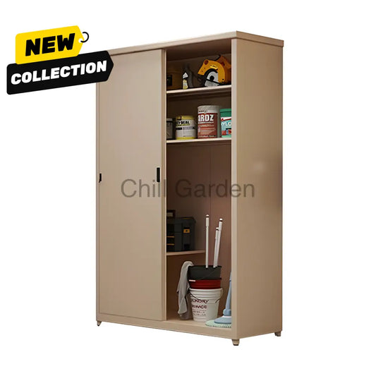G-Shield 230Cm高 冷軋鋼材 戶外組合櫃 含層板 ︳Gs2300 儲物櫃 防水櫃 鋼制 可打地釘 戶外儲物櫃