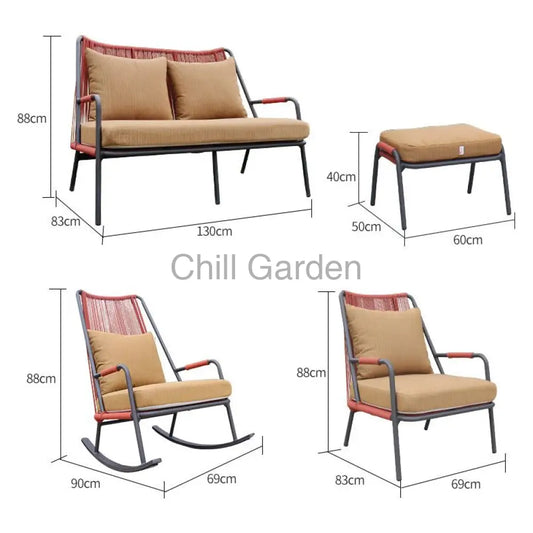 戶外沙發 ︳沙發 咖啡桌︳戶外傢俬 Sofa043