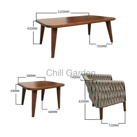 戶外沙發 ︳沙發 咖啡桌︳戶外傢俬 Sofa046