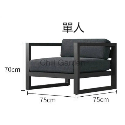 鋁合金 戶外沙發 ︳沙發 咖啡桌︳戶外傢俬 Sofa015