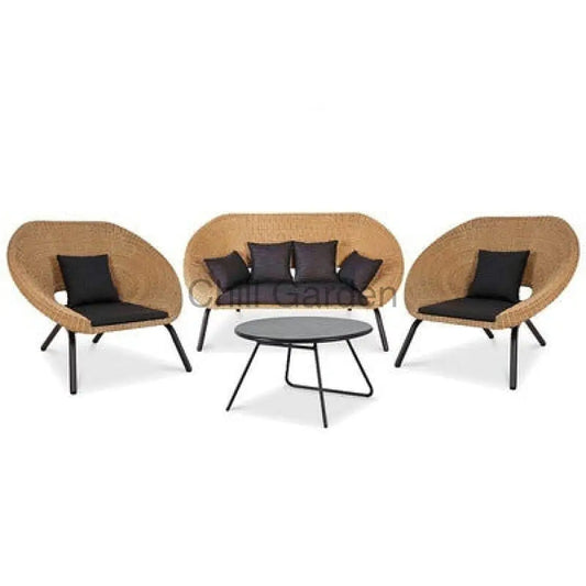 籐制戶外沙發 組合 ︳沙發 咖啡桌︳戶外傢俬 Sofa017