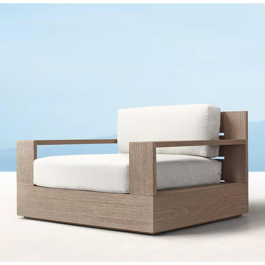 户外沙發套裝 | 單件 | 柚木 | 腳踏 |