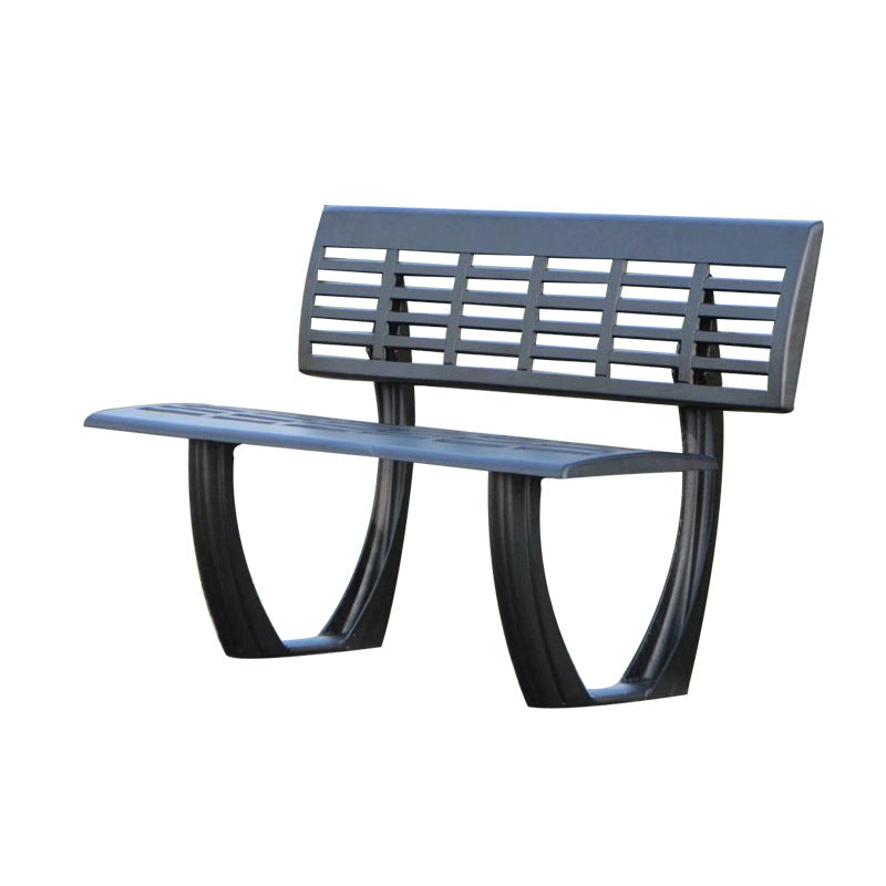 Cast Aluminum Chinese-Style Outdoor Park Bench | Black 1.2/1.5m EFWB-035