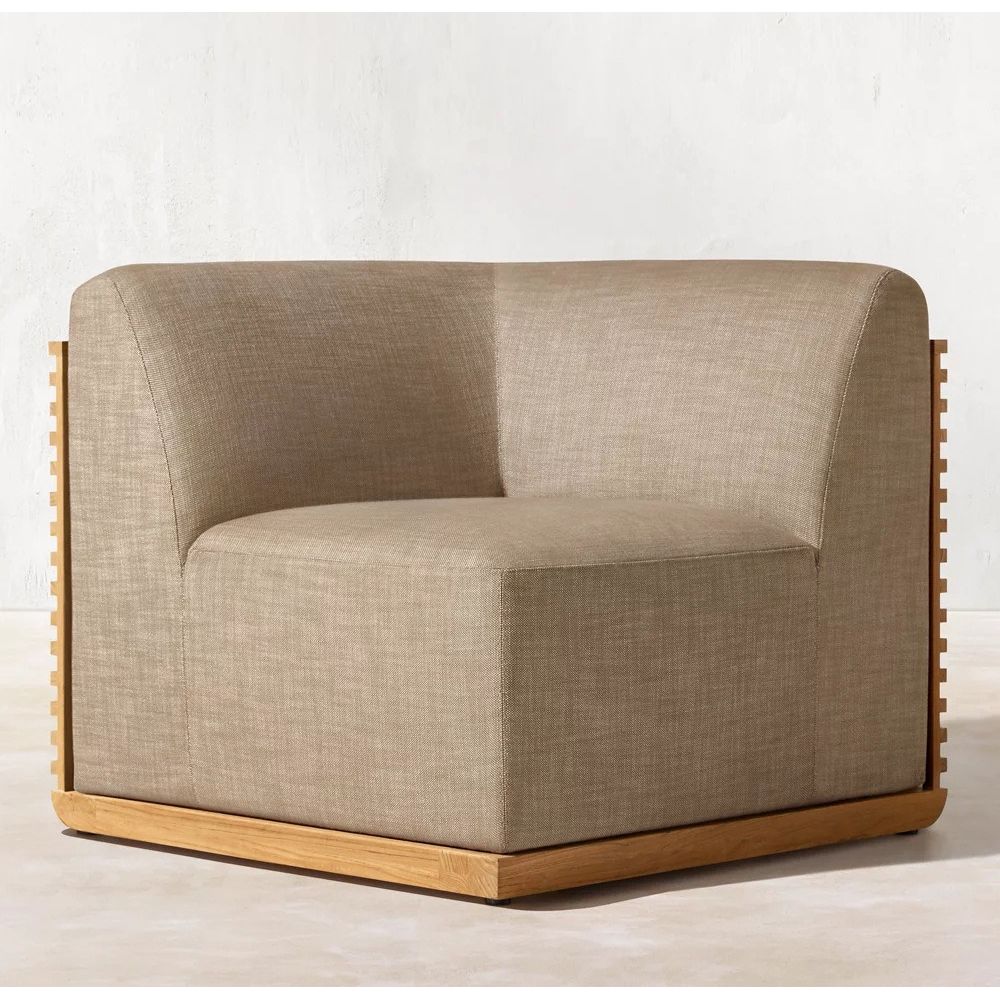 戶外防水沙發套裝 | 單件 | 柚木 拉絲做舊 | 餐檯椅 沙發 | SUNBRELLA布