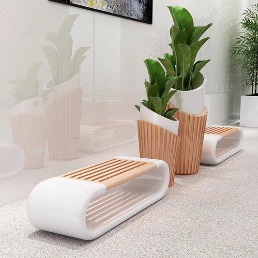 玻璃鋼 休閒長椅｜商場長椅