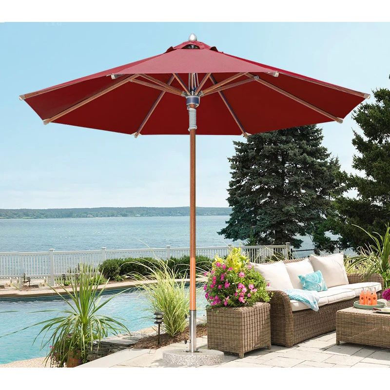Outdoor Aluminium Centre Pole Umbrella 19 Options | Table & Chair Set Available SUN045