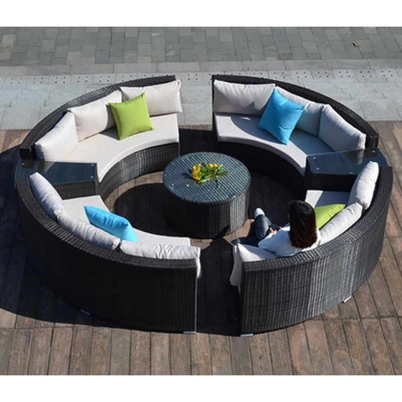 户外沙發套裝 | 單件 | 藤沙發茶几 | 藤編藤椅 | 圓形 |