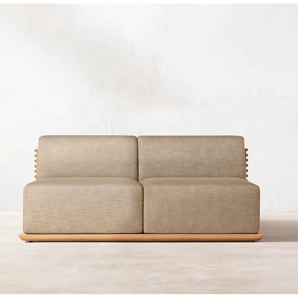 戶外防水沙發套裝 | 單件 | 柚木 拉絲做舊 | 餐檯椅 沙發 | SUNBRELLA布