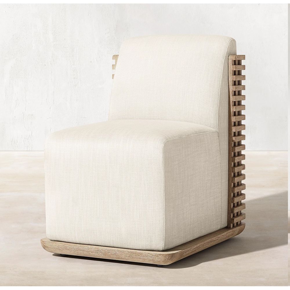 戶外防水沙發套裝 | 單件 | 柚木 拉絲做舊 | 餐檯椅 沙發 | SUNBRELLA布