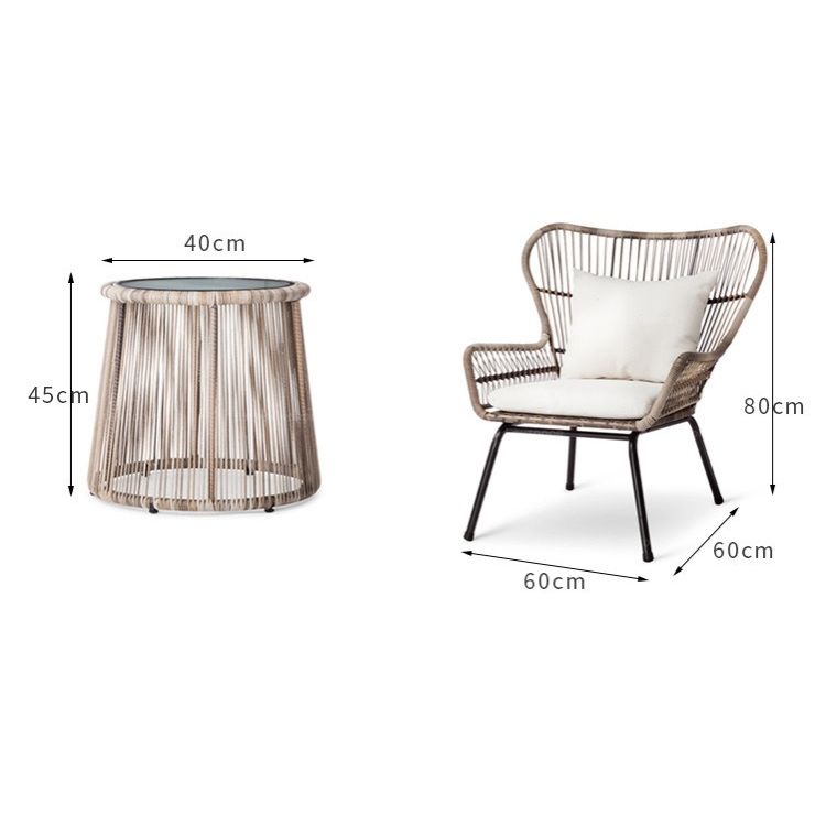 戶外沙發組合|單件|  藤編椅 茶几