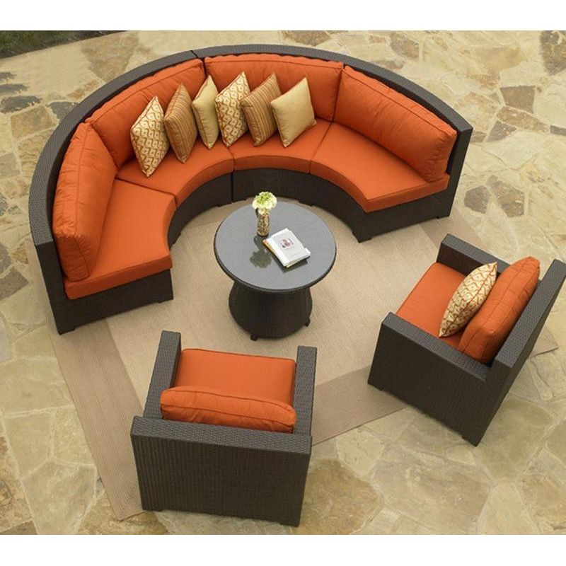 户外沙發套裝 | 藤沙發茶几 | 藤編 | 藤椅 | 圓形 |