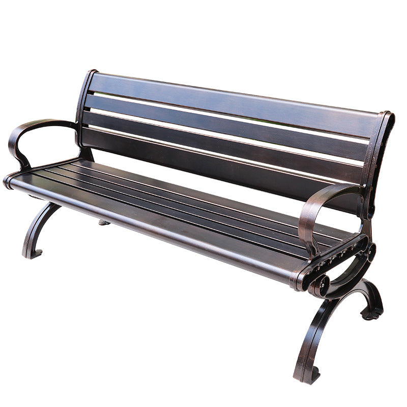 Cast Aluminum Outdoor Park Bench 1.2–2m | Splayed Legs EFWB-034