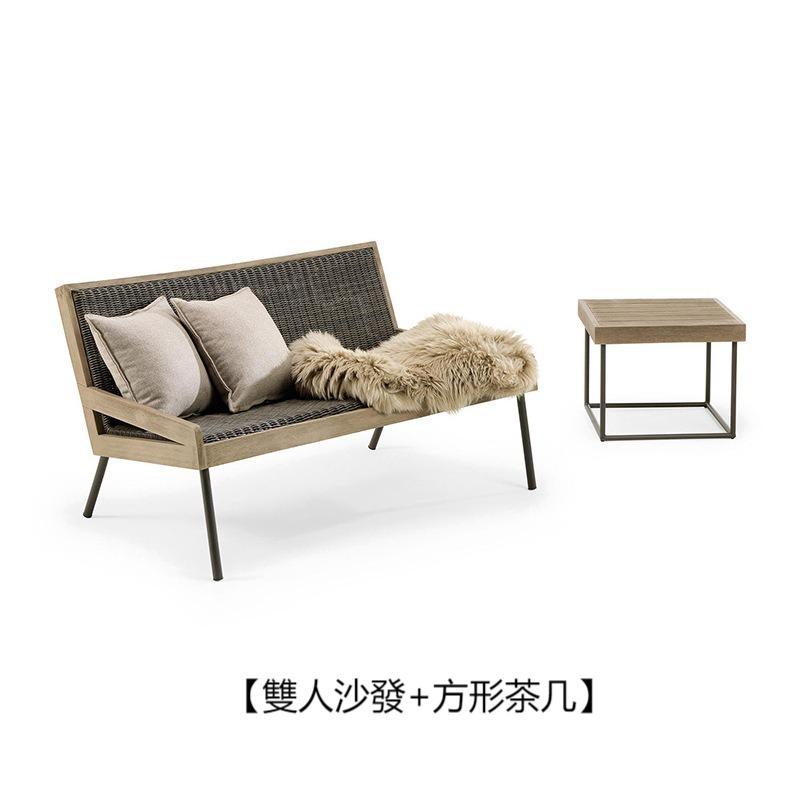 户外沙發套裝 | 單件 | 藤編 | 茶几 | 藤椅 | 柚木 |