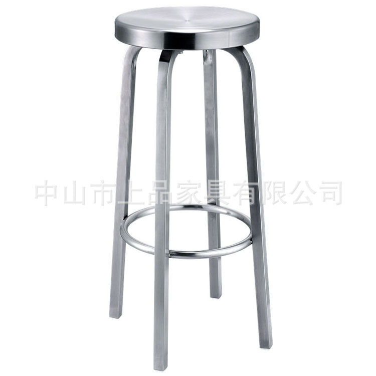 不鏽鋼椅 酒吧餐廳金屬高腳椅 靠背吧臺椅 TCH00280-1