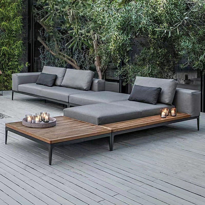 戶外沙發套裝 | 單件 | 鋁合金 柚木